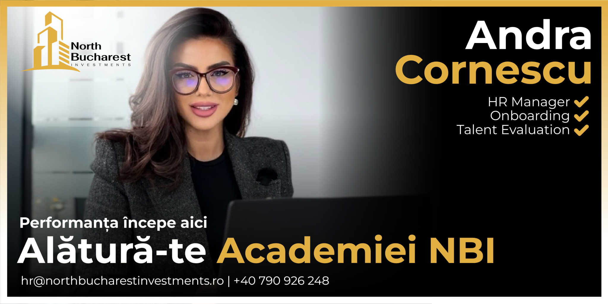 Academia North Bucharest Investments, Andra Cornescu, Vlad Musteata, oportunități carieră imobiliare 2026, piața imobiliară România, dezvoltare profesională agenți imobiliari